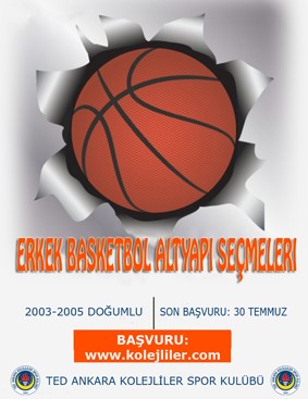 TED Ankara Kolejliler Erkek Basketbol Altyapı Seçmeleri